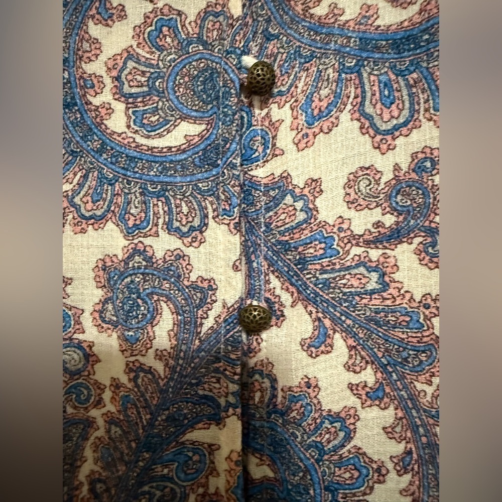 Lucky Brand Set of 2 Lightweight Floral Paisley Long Sleeve Tops Size Medium - Picture 13 of 16